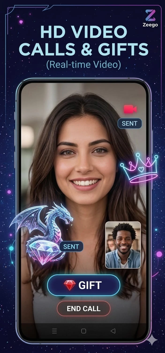 Zeego live video chat party screenshot