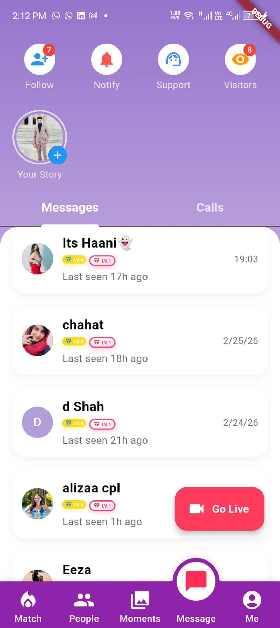 Zeego live video chat party screenshot